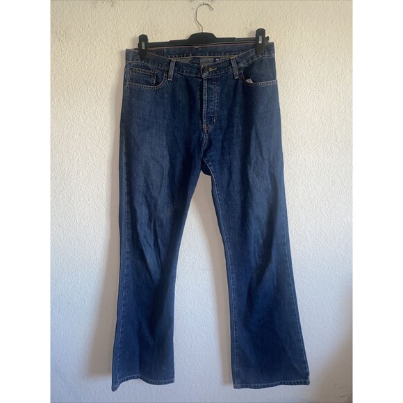 Abercrombie and Fitch Women bootcut Jeans wide leg 1892 Button Fly 10 R  90s - Picture 1 of 9